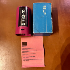 EMES Roturno Sveglia verticale a carica manuale, cilindrica, rotante anni 70 NOS