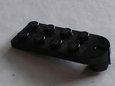 LEGO black Plate 2 x 5 with