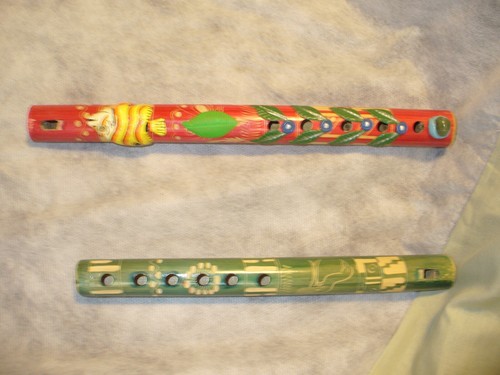 Lotto flauti legno - 2,