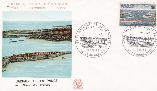 Francia 1966 fdc usina - fdc,