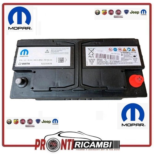 Batteria auto mopar 95ah 12v - batteria,
