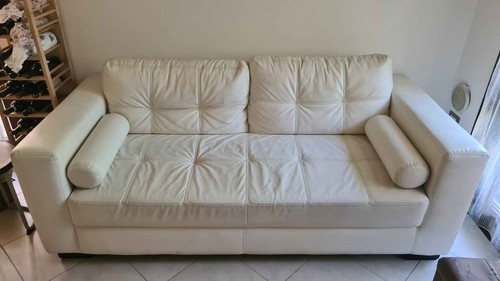Divano usato con pouff - usato,