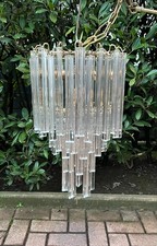 Lampadario di Murano triedri