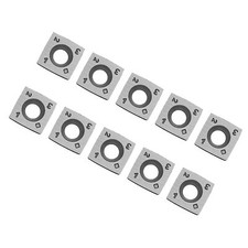 Inserto quadrato in carburo 15*15*2,5mm 30° R150 per tornitura legno confezione da 10