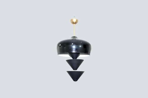 Lampada sospensione nera - a,