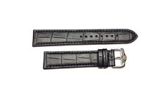 BULOVA cinturino nero 20mm CLIPPER 96A242 96A244 (8692132) *ORIGINALE NEW