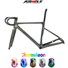 Telaio bici da strada Airwolf 700*38c carbonio aero bike vernice camaleonte