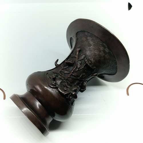 Antico vaso bronzo giapponese - antico,
