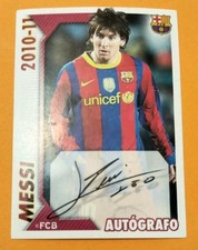 MESSI AUTOGRAFO FIGURINA