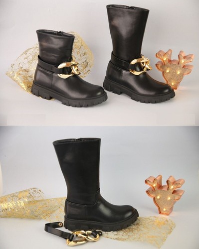 Stivaletti bimba neri - (25-30),