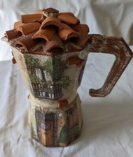 Moka Decorata A Casetta Fatta A Mano Pezzo Unico Esclusivo 