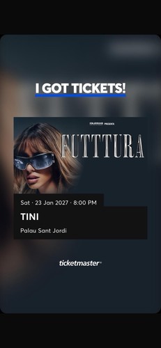 Ticket tini futttura tour - 2,