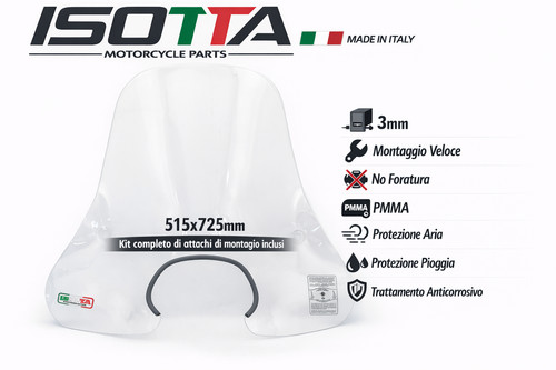 Kit parabrezza attacchi per - parabrezza+attacchi,