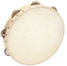 Tamburello in legno con pelle