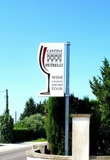 Preventivo insegna luminosa bifacciale a bandiera personalizzata, sagomata a led