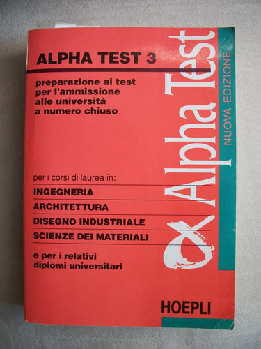 Alpha test hoepli ed 1998 - alpha,