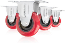 POWERTEC 3 Pollici Ruote Fisse
