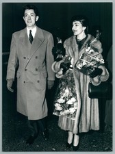 1958 la Diva Maria Callas Cantatrice Photo Originale Presse Vintage Opera Foto