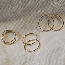 SET Anelli Impilabili Oro
