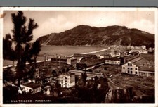 Genova Riva Trigoso panorama, strappino angolo six F. piccolo  spedita