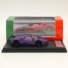 Modellino fine scala 1:64 Novitec Ferrari SF90 modellini pressofusi auto collezioni viola