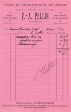 54 NANCY negociant PELLIN 1911