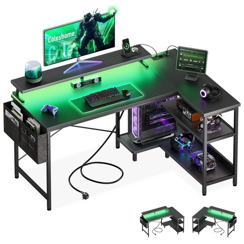 Scrivania gaming con - con, led