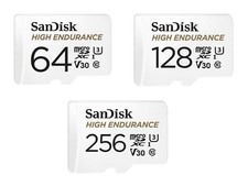 Micro SD Sandisk 64 128 256 GB High Endurance Originali IP Dash Cam Droni