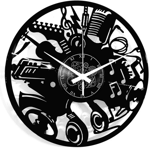 Orologio parete vinile - parete, in