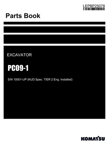 Komatsu pc09 catalogo - komatsu, pc09-1