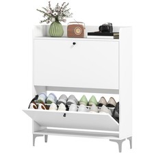 HOMCOM Scarpiera Slim con 2