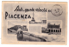 Cartolina - Piacenza - Saluti grande velocità
