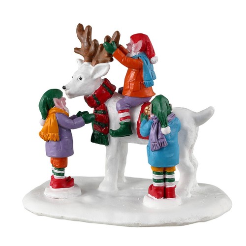 Reindeer snowman lemax cod - reindeer,