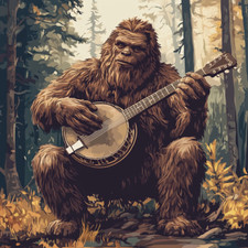 Adesivo murale adesivo bigfoot