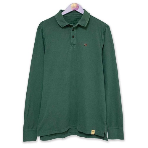 Polo napapijri verde scuro - polo,