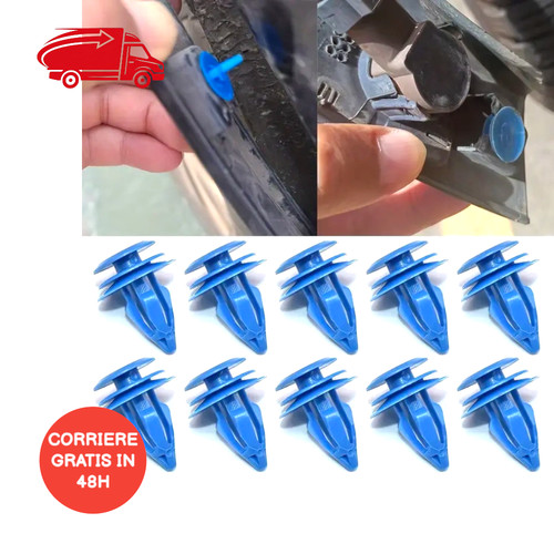 10x clip rifinitura - , plastica