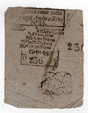 BIGLIETTO  ESTRAZIONI  DEL