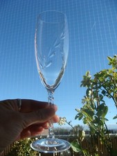 Cristal d'Arques Fleury épi 6 verres à champagne ( Lot2)