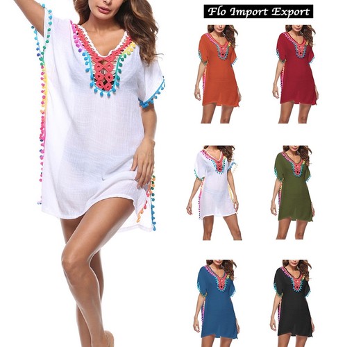 Vestito copricostume caftano - vestito,