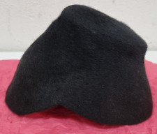 Cappellino vintage anni 50 lana cotta nero donna