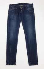 Please jeans donna usato skinny slim M W28 tg 42 vita bassa blu boyfriend T4424