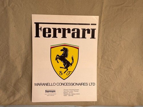 Brochure ferrari range 1977 - brochure,