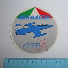 ADESIVO STICKER AUTOCOLLANT AUFKLEBER VINTAGE AERMACCHI MB-339C ANNI 80