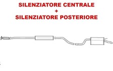 Marmitta silenziatore centrale