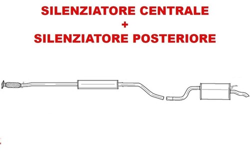 Marmitta silenziatore centrale