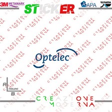 ADESIVO STICKER OPTELEC MISURE PERSONALIZZATE