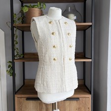 Gilet zara boucle tweed 10 - zara, m