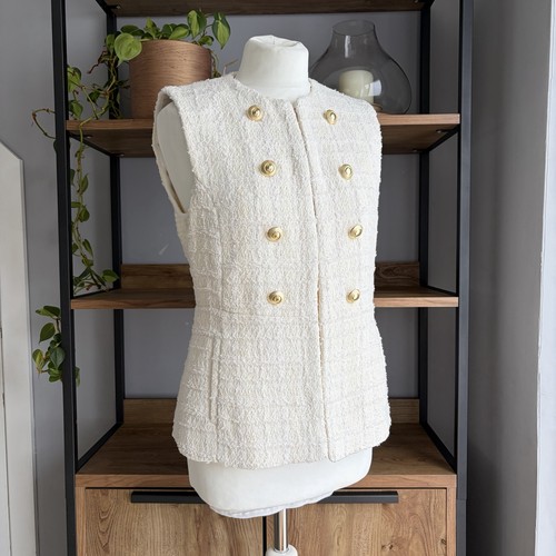 Gilet zara boucle tweed - zara, 10