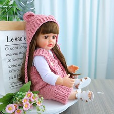 Bambola Reborn 55 cm Bambole in Silicone Morbido 55cm Realistiche giocattolo