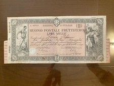 BUONO POSTALE FRUTTIFERO LIRE